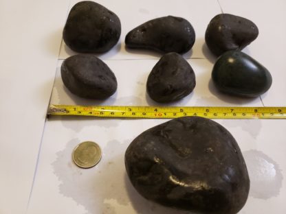 Black Basalt Rocks (hand picked and rinsed)